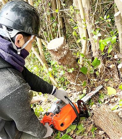 面倒な剪定・伐採・草刈は「夢空間」にお任せ！